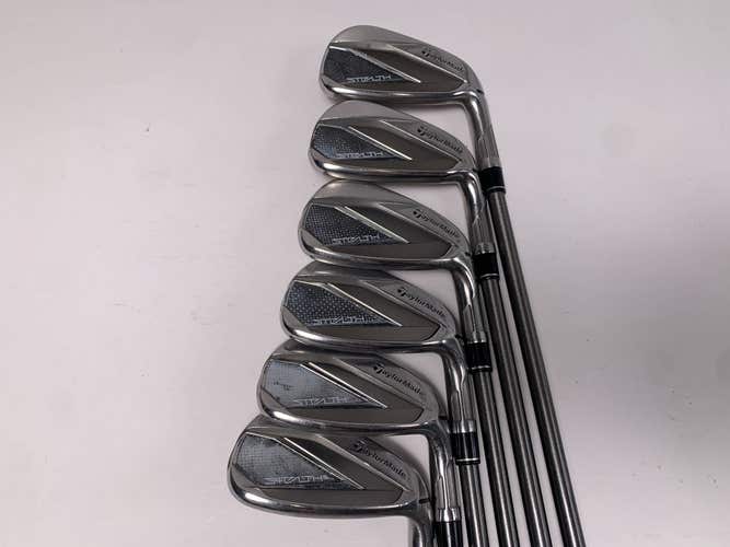 TaylorMade Stealth Iron Set 6-PW+GW AeroTech SteelFiber i70 Senior Mens RH