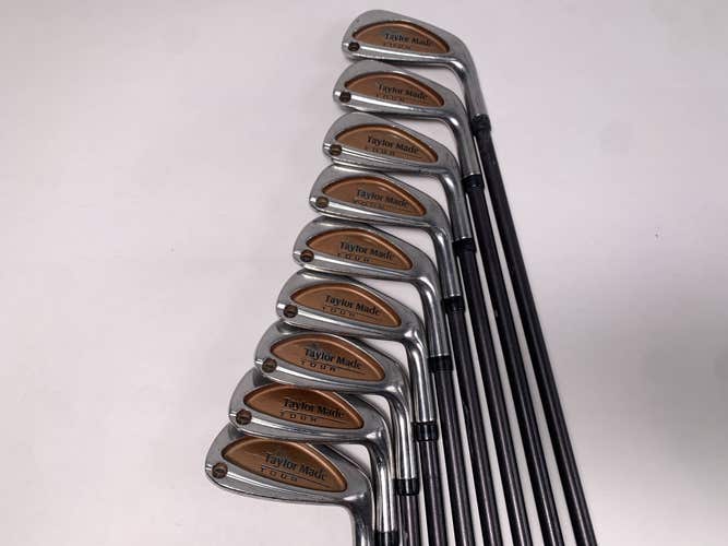 TaylorMade Burner Tour Iron Set 2-PW Bubble S-90 Plus Stiff Graphite Mens RH