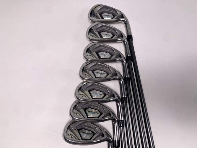 Callaway Rogue Iron Set 5-PW+GW Aldila Synergy Regular Graphite Mens RH