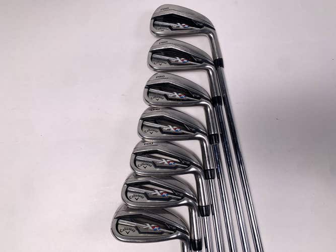 Callaway XR Pro Iron Set 4-PW Project X Rifle Precision 5.5 Regular Mens RH