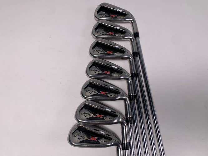 Callaway X Hot 2013 Iron Set 4-PW Regular Steel Mens RH