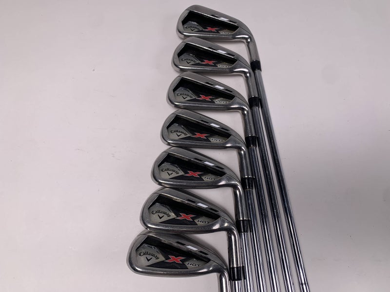 Callaway X Hot 2013 Iron Set 4-PW Regular Steel Mens RH