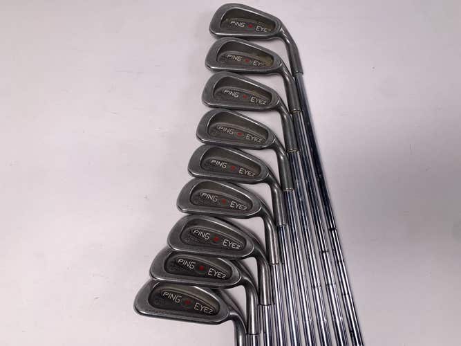 Ping Eye 2 Iron Set 3-PW+SW Red Dot 1* Flat KT-Shaft Regular Steel Mens RH