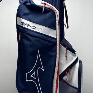 Mizuno BR-D3C Cart Bag Navy/Red 7-Way Divide Single Strap Golf Bag NEW