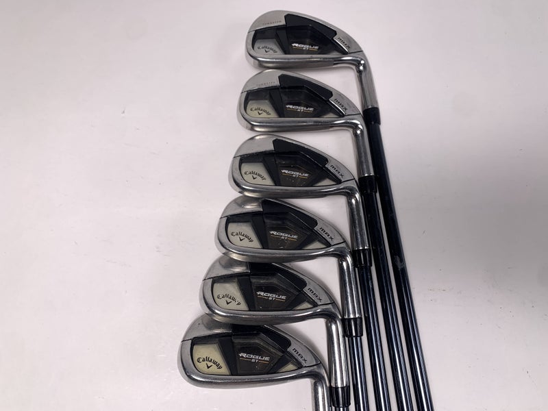 Callaway Rogue ST Max Iron Set 6-PW+GW Recoil Dart F2 65g Senior Graphite RH