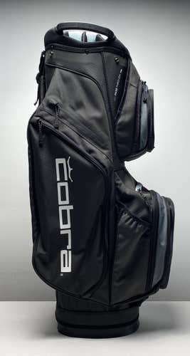 Cobra Lightweight Cart Bag Black 14-Way Divide Single Strap Golf Bag