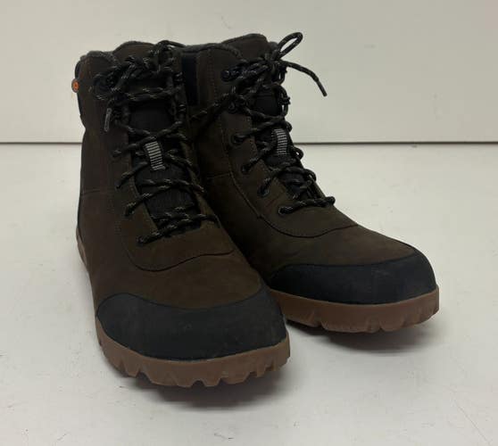 Bogs Arcata Urban Brown Leather Mid Waterproof Snow Boots US 14 EU 47 EXCELLENT