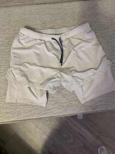 White Large Men's Battle Shorts (Used)