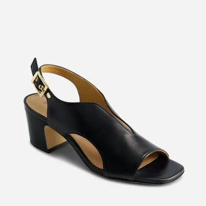 Bernardo Bedford Sandals Women's 9.5 Black Leather Square Toe Block Heel GAL2107