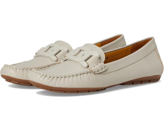 Vaneli Aiker 311091-250 Loafer Women's US 9 Bone Leather Moc Toe Slip On RHS6161
