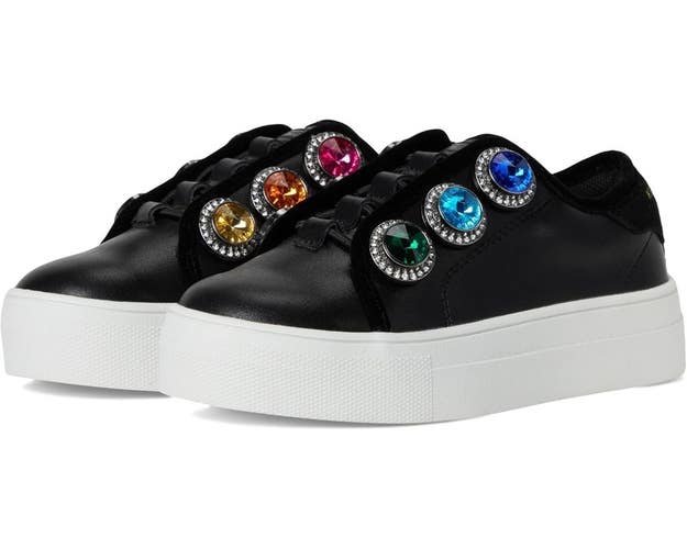 Kurt Geiger Mini Laney Octavia Sneaker Girls US 3 Black Embellished Shoe GAL1952