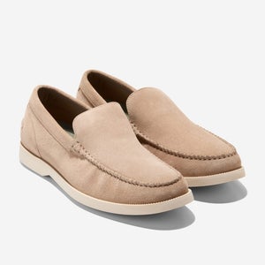 Cole Haan American Classics Hampton C40673 Mens US 9 Beige Suede Loafers GAL2100