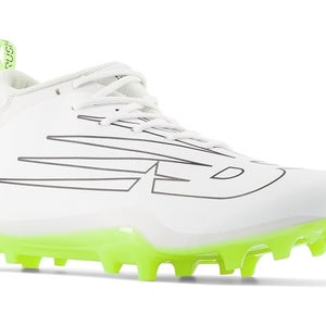 New Balance Rush v4 Mid RUSHMWT4 Men's US 8 White Lacrosse Molded Cleats RHS6243