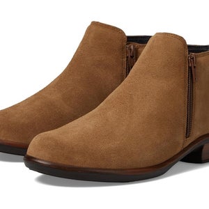 Naot Helm 26030-EAH Boots Women's US 7 Acorn Suede Side Zip Ankle Bootie RHS6205