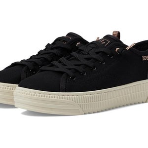 BOBS By Skechers Copa 114640-BLK Sneakers Women's 6 Black Platform Shoes UWU976