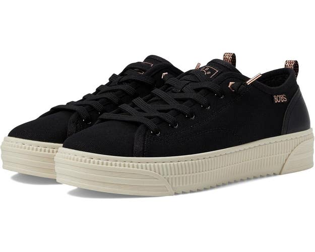 BOBS By Skechers Copa 114640-BLK Sneakers Women's 6 Black Platform Shoes UWU976