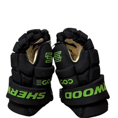 Sher-Wood Code SR Encrypt 1 Pro Gloves (New)- Black and Green