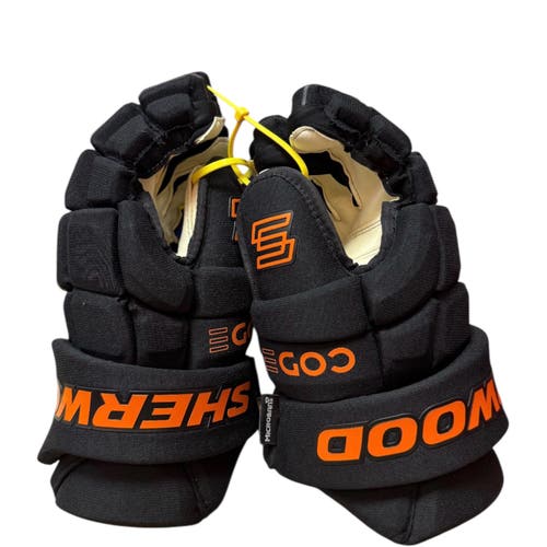 Sher-Wood Code SR Encrypt 1 Pro Gloves (New)- Black and Orange