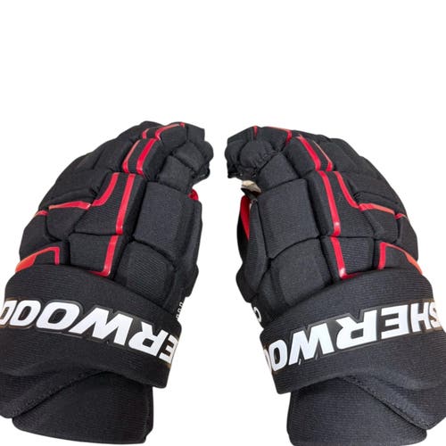 Sher-Wood Code SR Encrypt 1 Pro Gloves (New)- Black and Red