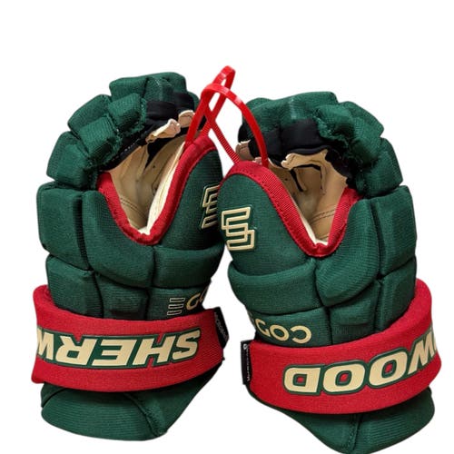 Sher-Wood Code JR Encrypt 1 Pro Gloves (New)- Green and Red