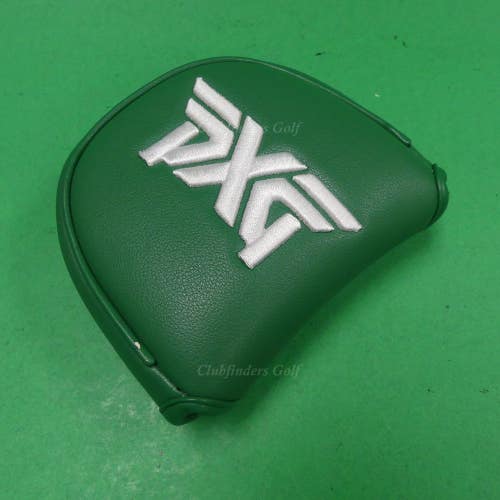 PXG Green & White Mallet Magnetic Closure Putter Headcover