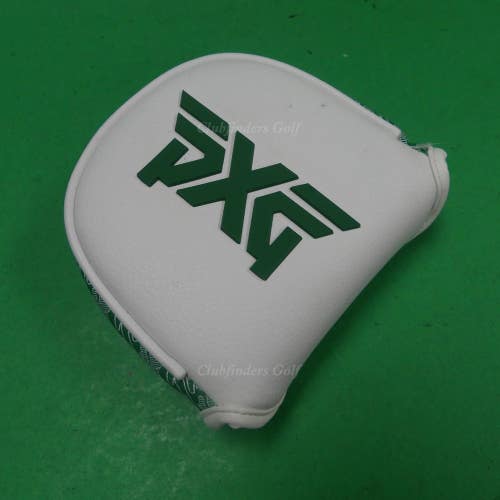 PXG Sharp Cactus Green & White Mallet Magnetic Closure Putter Headcover