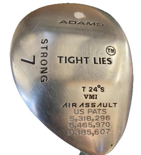 Adams Tight Lies VMI Strong 7 Wood 24* SuperShaft Regular Flex 41.5" RH New Grip