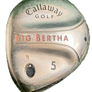 Callaway Big Bertha 5 Wood 19* Stiff Steel 41.5 Inches LH New Grip Left-Handed