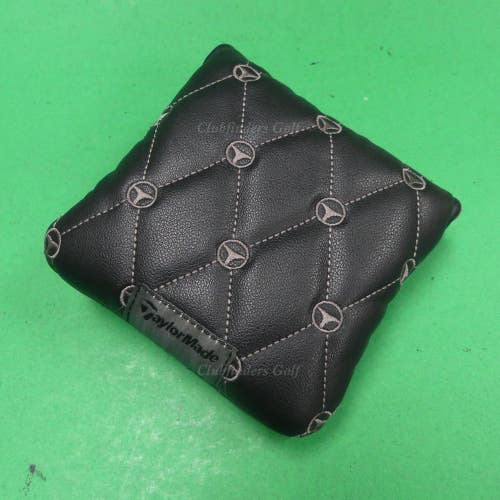 TaylorMade Patterned Black Mallet Magnetic Closure Golf Putter Headcover