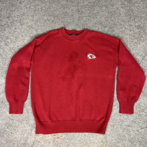 Vintage Kansas City Chiefs Sweater Men XL Red NFL Football Pullover Andrew Rohan