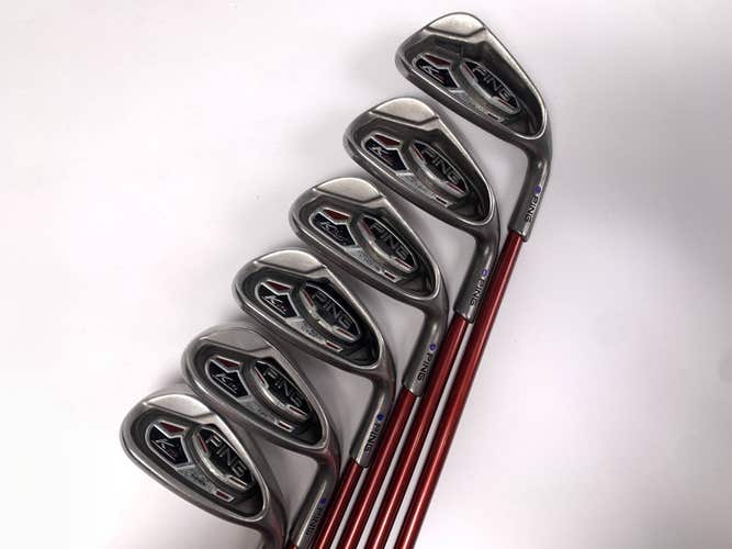 Ping K15 Iron Set 7-PW+SW+LW Purple Dot 1.5* Flat TFC149 Regular RH