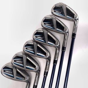 TaylorMade SIM MAX OS Iron Set 6-PW+SW Fujikura Ventus Blue 5A Senior RH