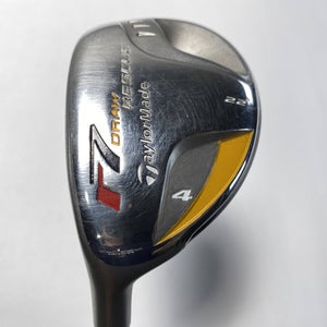 TaylorMade R7 Draw 4 Hybrid 22* REAX 55g Regular Graphite Mens LH
