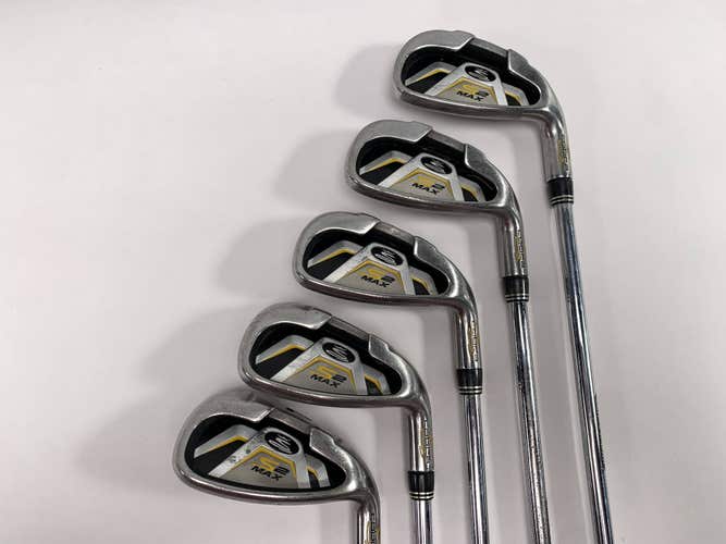 Cobra S2 Max Iron Set 5-PW Regular Steel Mens RH Midsize Grips No 8 iron