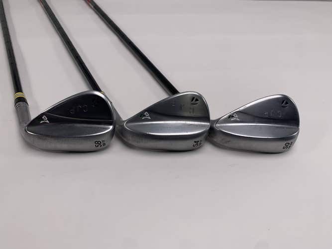 TaylorMade Milled Grind 4 Chrome Wedge Set 50* 9 | 54* 11 | 58* 11 KBS Tour RH