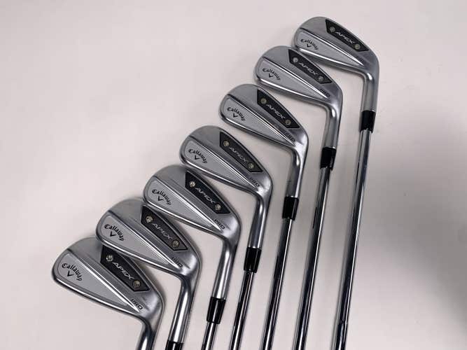 Callaway Apex Pro 24 Iron Set 4-PW Dynamic Gold S300 115g Stiff Steel Mens RH