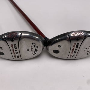 Callaway Big Bertha Heavenwood 3 & 4 Hybrid Set 20* 23* RCH 75 Firm RH