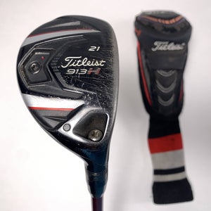 Titleist 913 H Hybrid 21* Mitsubishi Rayon Bassara 60HYB Hi Regular Mens RH HC