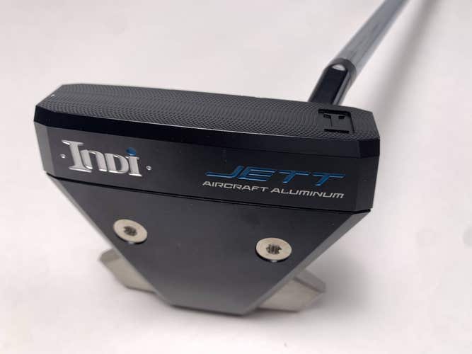 Indi Jett Black Mallet Putter 34" Milled Face Mens RH