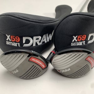 X59 Smart Draw 3 & 5 Fairway Wood Set 15* 20* 65g Regular Graphite Mens LH HC