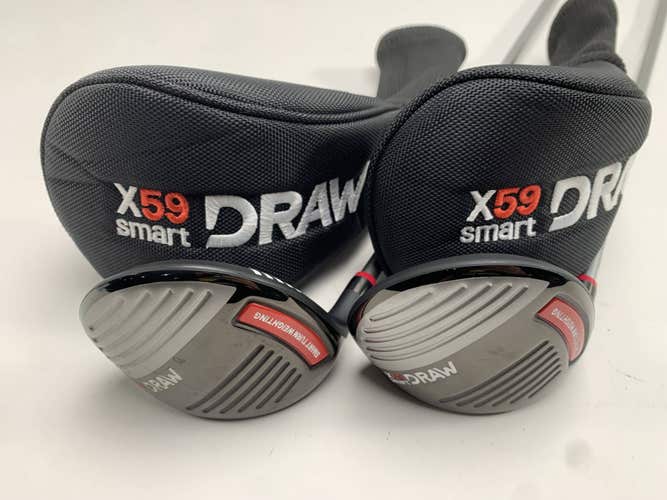 X59 Smart Draw 3 & 5 Fairway Wood Set 15* 20* 65g Regular Graphite Mens LH HC