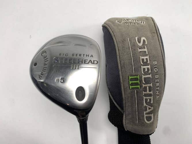 Callaway Steelhead III 5 Fairway Wood 18* System III Regular Graphite Mens RH HC