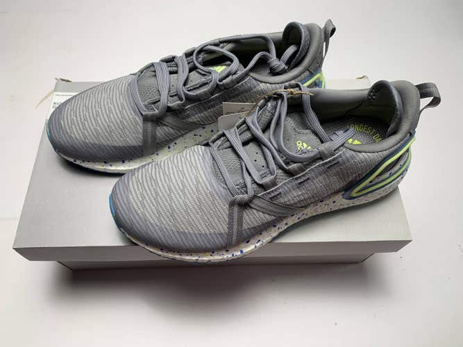 Adidas Solarthon Golf Shoes Gray Blue Yellow Boost Men's SZ 8 (FZ1025)