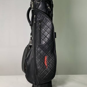 Links & Kings The Links Grove XXIII 23 Stand Bag Black 2-Way Divide Golf Bag