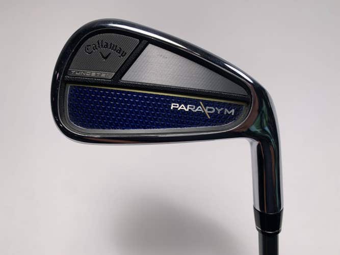 Callaway Paradym Single 7 Iron Project X HZRDUS 6.0 75g Stiff Graphite Mens RH