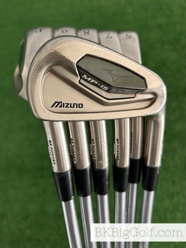 Mizuno MP-15 Gold Finish Forged Iron Set 5-P / KBS Tour-V 120 Extra Stiff
