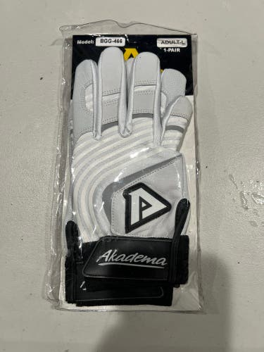 Large Akadema Batting Gloves (New)