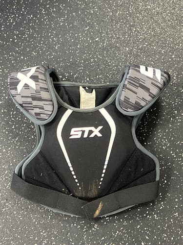Used STX STALLION 75 Lacrosse Shoulder Pads Black MD 11849-S000035596