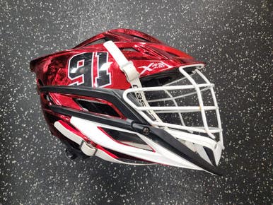 Used Cascade XRS PRO Lacrosse Helmet Red One Size 11849-S000035319