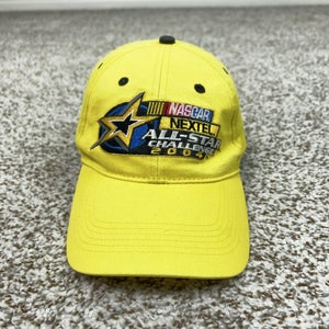 Vintage NASCAR All Star Challenge Hat Cap Strap Back Yellow Elliott Sadler 2004